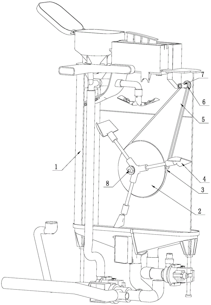一种絮凝桶用防皮带脱落的挡板结构及洗衣机的制作方法与工艺