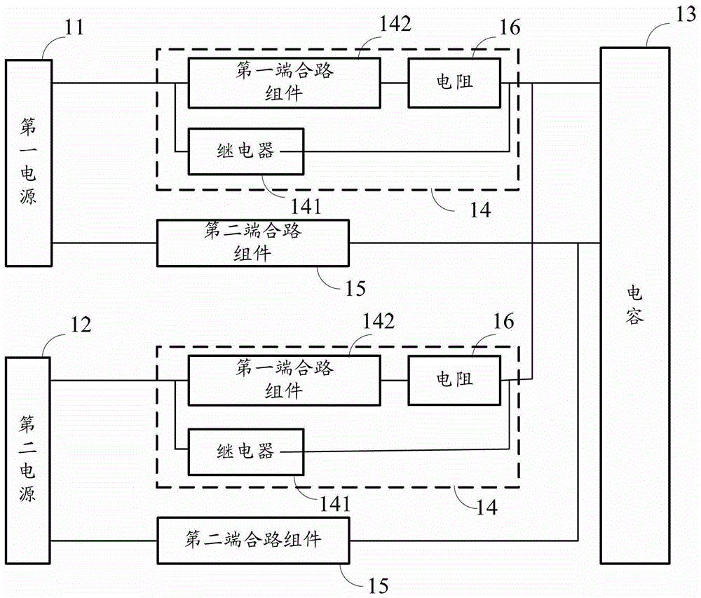 電源合路緩起電路、路由器及雙輸入端設(shè)備的制作方法與工藝