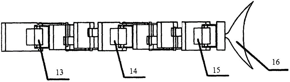 仿生魚魚體機(jī)械傳動(dòng)推進(jìn)結(jié)構(gòu)裝置的制作方法