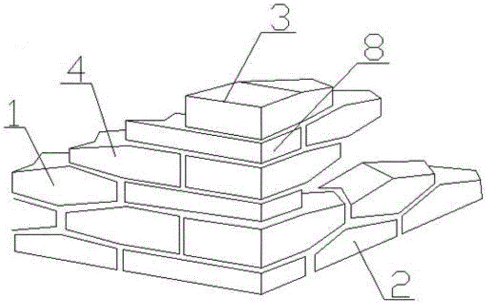 一种梭形砌块及砌墙方法与流程