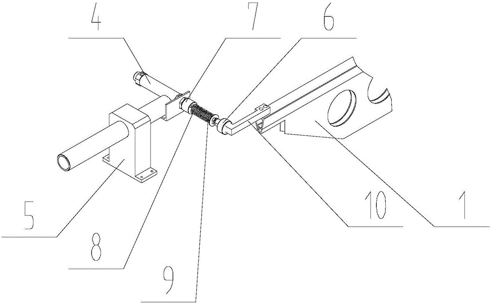 一种太阳翼板吊挂装置的刹车缓冲装置的制作方法