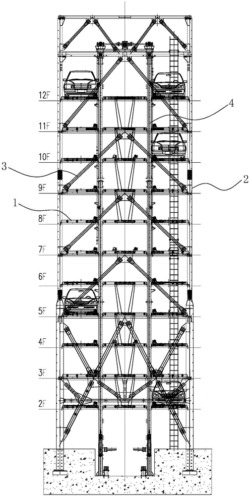 垂直升降式立体车库的升降装置的制作方法