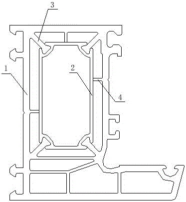 一种塑料和加强内衬复合一体门窗型材的制作方法与工艺