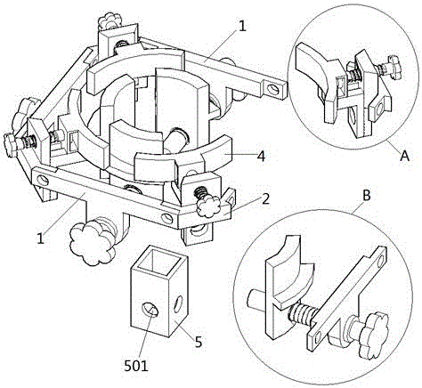 一种环绕型多方位推进式焊接夹具装置的制作方法