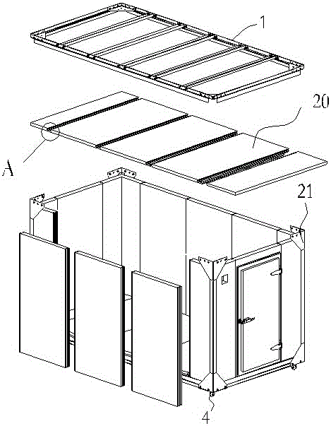 框架式可移动冷柜的制作方法与工艺