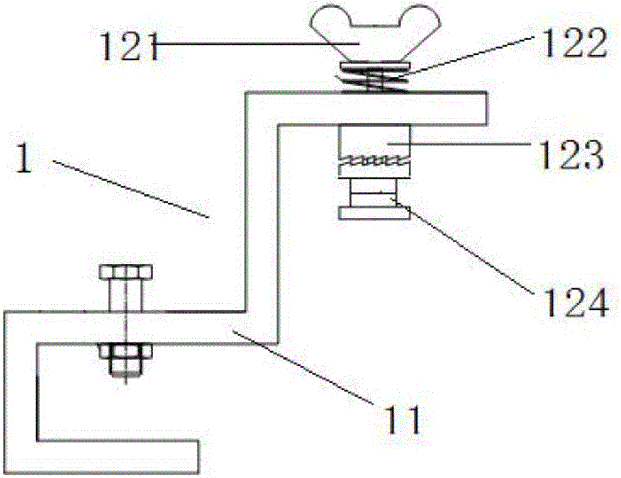 一種船舶主機基座面板撓度測量裝置的制作方法