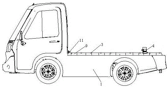 推拉裝卸式純電動物流運輸車的制作方法與工藝