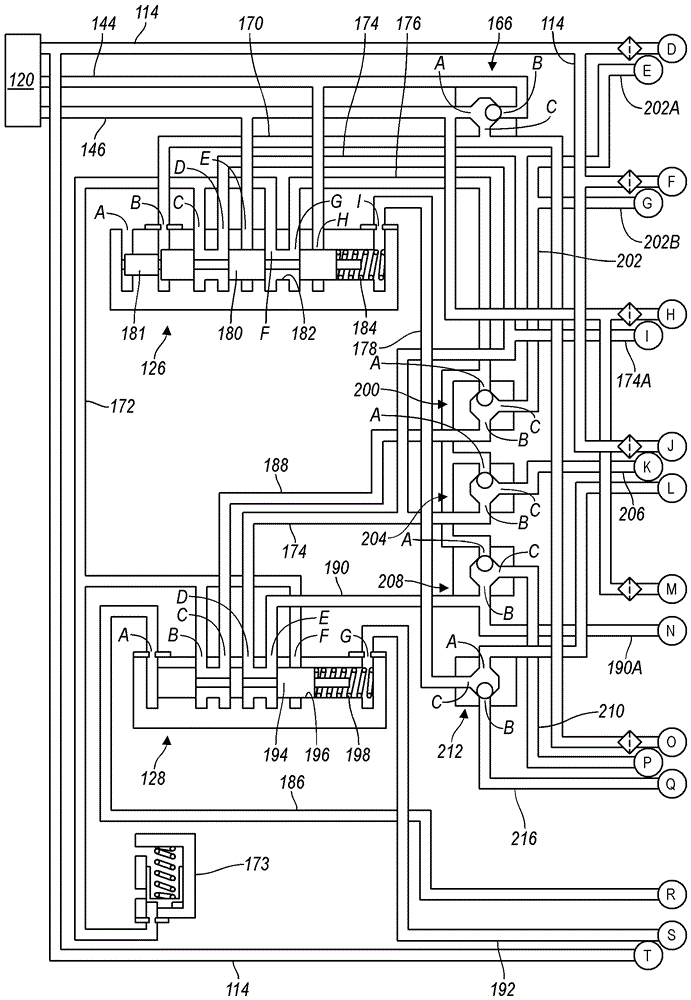 具有通過離合器液壓排放回路應(yīng)用的默認(rèn)檔位的自動變速器的液壓控制系統(tǒng)的制作方法與工藝