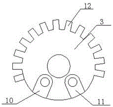 一种涡轮蜗杆减速器用拨叉选择旋转角结构的制作方法与工艺