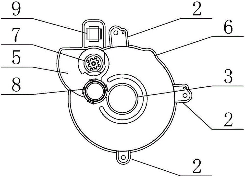 一種空調(diào)軟硬拉索出風模式控制固定件的制作方法與工藝