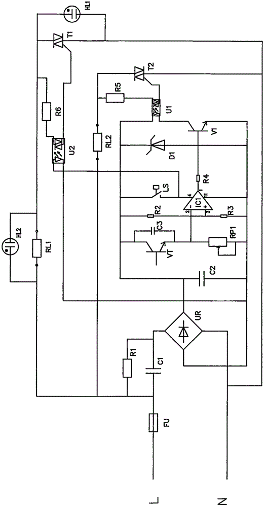 一種水暖毯主機(jī)電位器溫度控制電路的制作方法與工藝