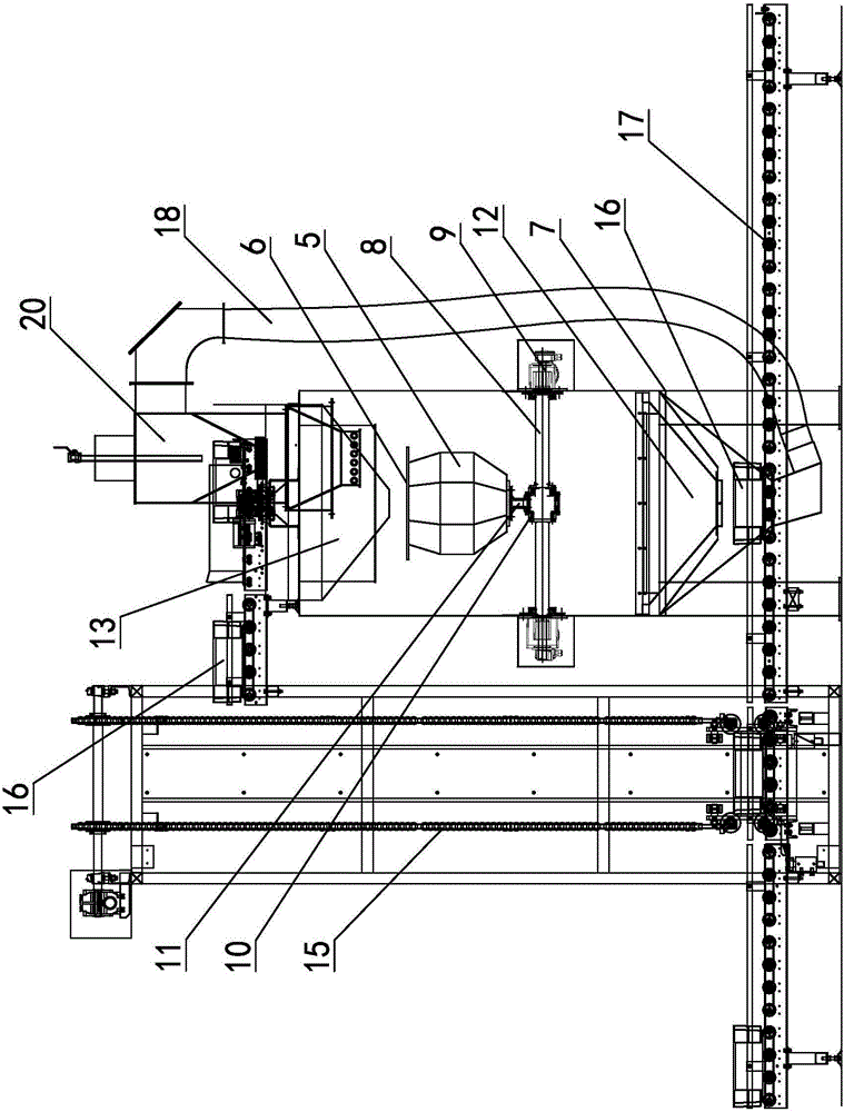 自動(dòng)滾桶式噴砂研磨機(jī)的制作方法與工藝