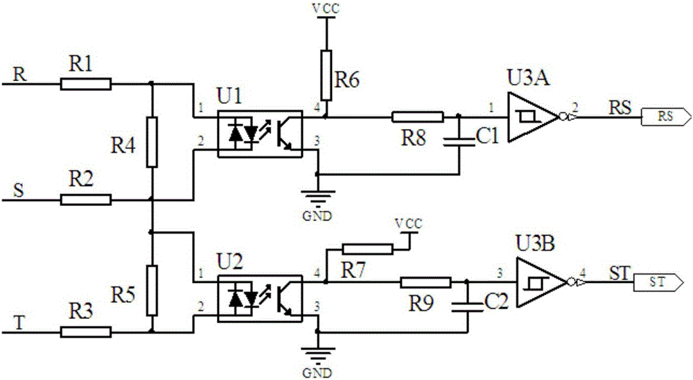 一種三相電源缺相、掉電檢測(cè)系統(tǒng)及制動(dòng)方法與流程