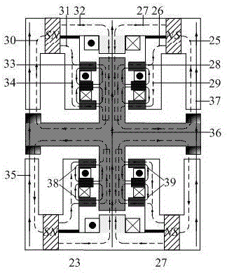 一種集成化的五自由度磁懸浮直驅(qū)電機的制作方法與工藝