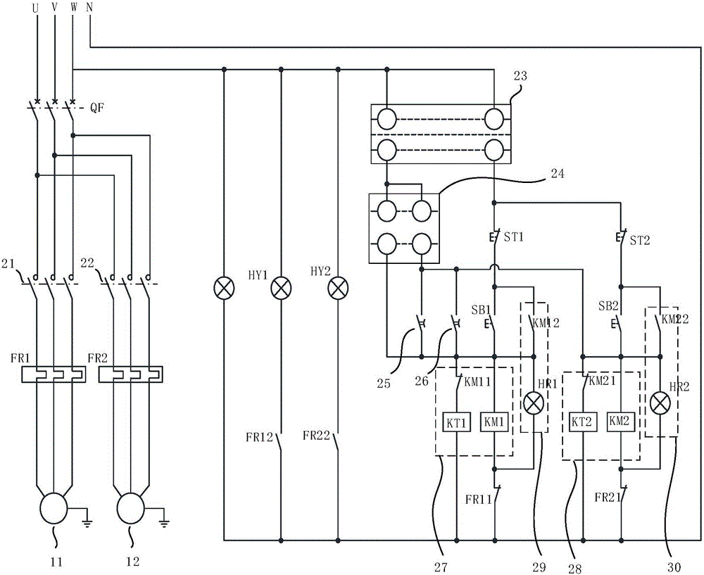 一種互為備用電機(jī)的控制電路和用電設(shè)備的制作方法與工藝