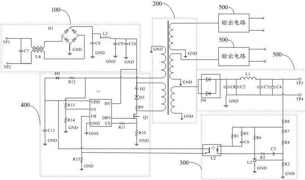 多路輸出電源及電子設(shè)備的制作方法與工藝