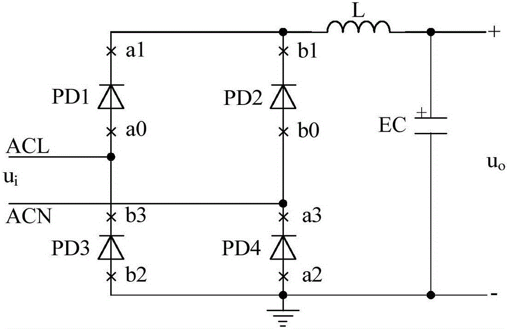 逆導(dǎo)型開關(guān)整流電路的制作方法與工藝