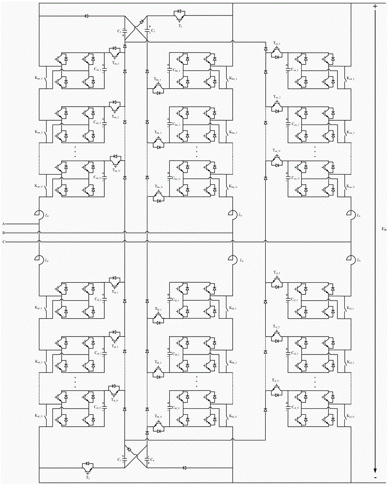 基于不等式约束的辅助电容集中式全桥MMC自均压拓扑的制作方法与工艺