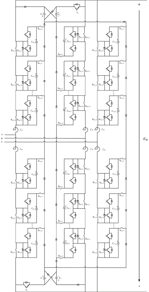 基于不等式约束的辅助电容集中式半桥MMC自均压拓扑的制作方法与工艺
