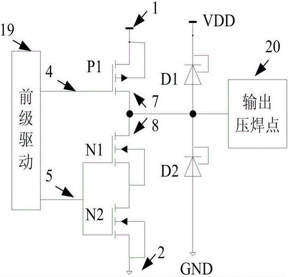 基于PD‑SOI工艺的高ESD耐受能力的输出结构的制作方法与工艺