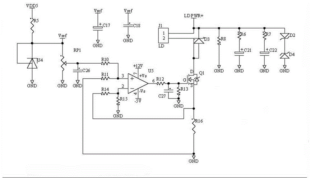 一種半導體激光照射源電路的制作方法與工藝