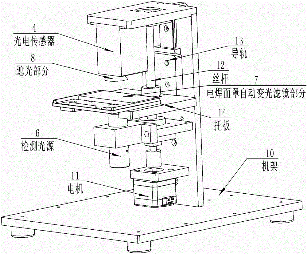 一種電焊面罩檢測(cè)裝置及其檢測(cè)方法與流程