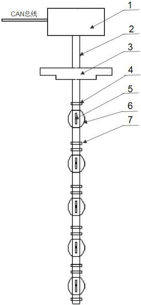 一種基于CAN總線的多開(kāi)關(guān)點(diǎn)浮球液位監(jiān)控系統(tǒng)的制作方法與工藝