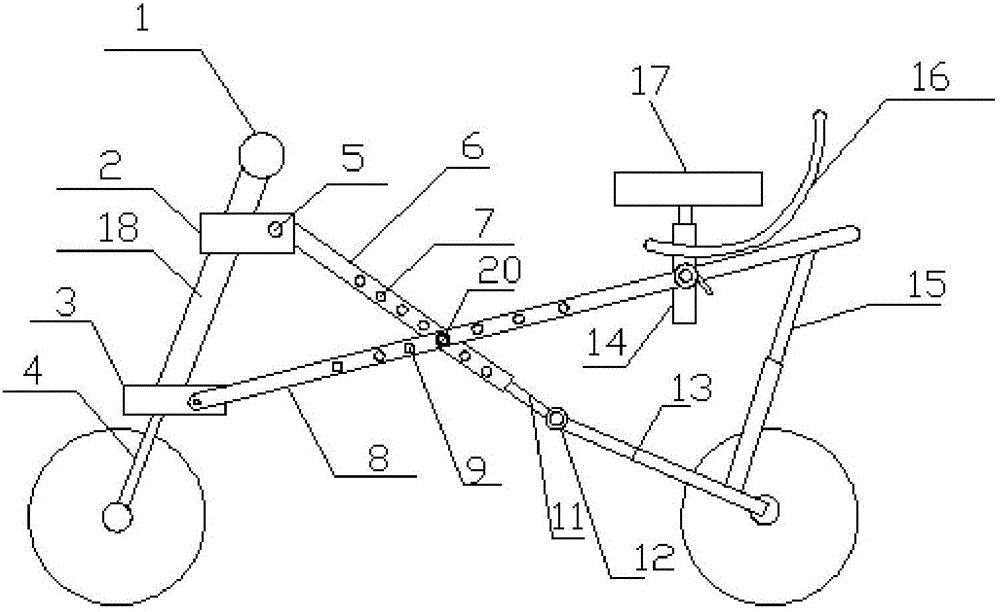 一種多功能變形自行車的制作方法與工藝