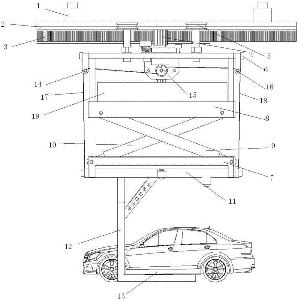 一種模擬汽車總裝的動態(tài)微型車輛抱具裝置的制作方法