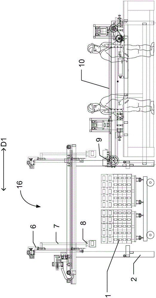 角件自动拆垛输送装置的制作方法