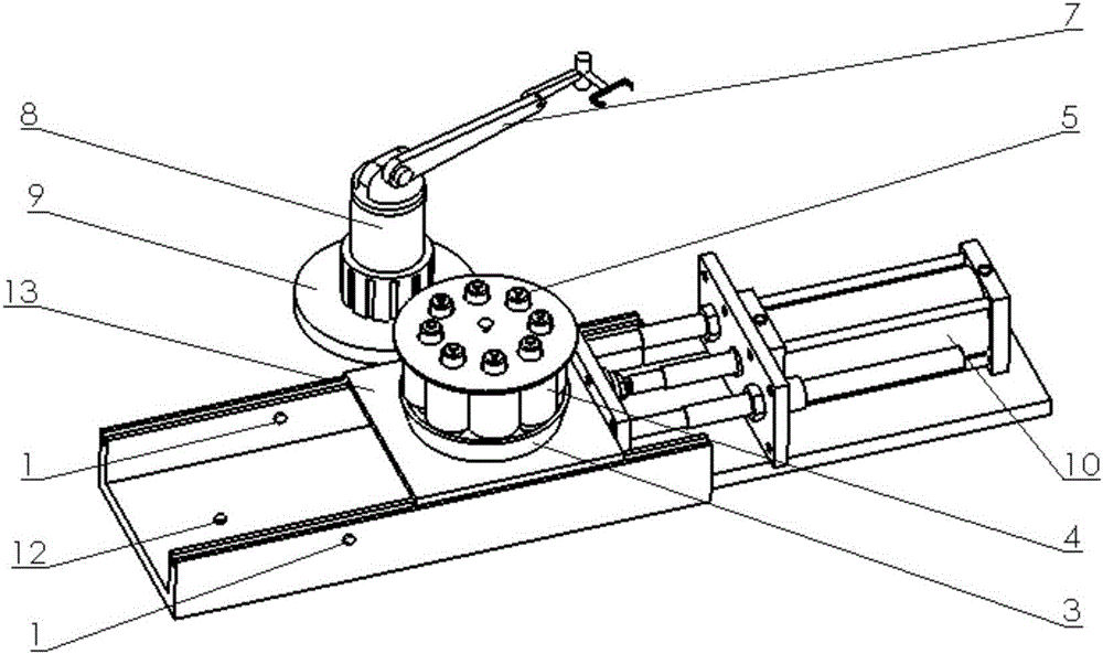 自动络筒机的纱库盆自动更换装置的制作方法