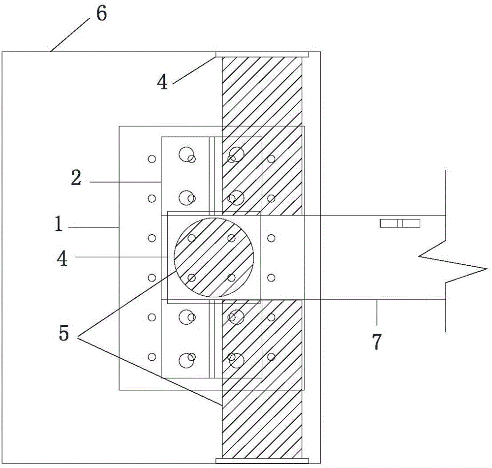 一種內(nèi)爬式塔吊承重梁的固定結(jié)構(gòu)的制作方法與工藝