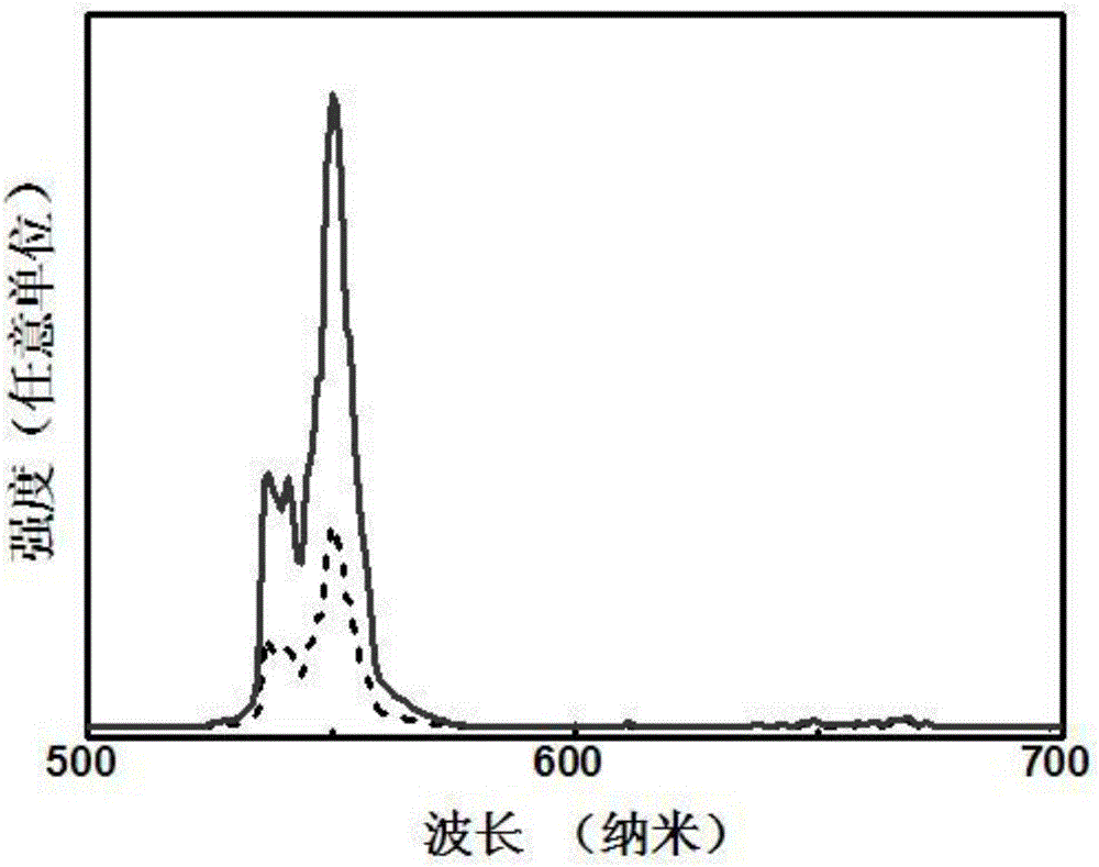 单绿色上转换荧光标记材料的制备方法与流程