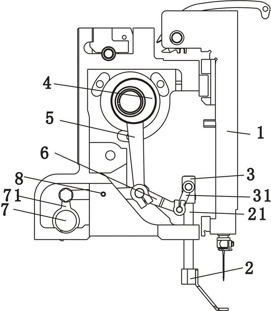 一種電腦繡花機(jī)壓腳驅(qū)動(dòng)安裝結(jié)構(gòu)的制作方法與工藝