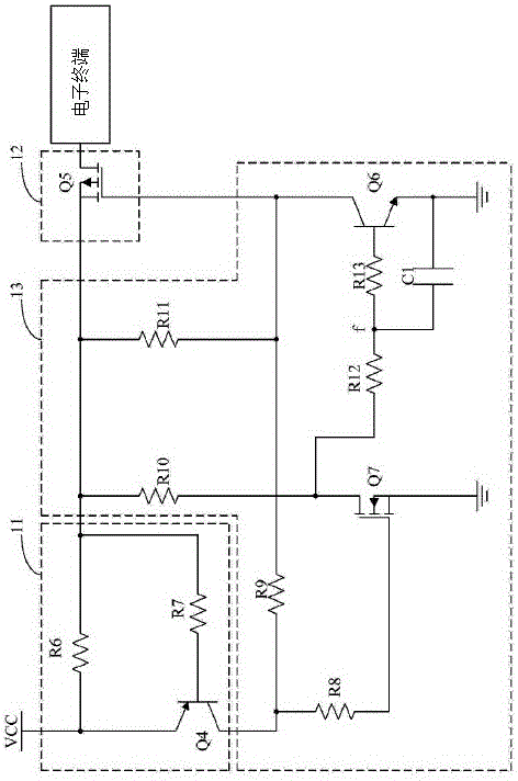 一種電子終端充電保護(hù)電路及電子終端的制作方法與工藝