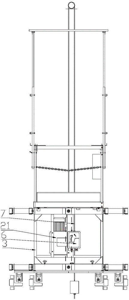 一种用于狭窄井道的电梯施工平台的制作方法与工艺