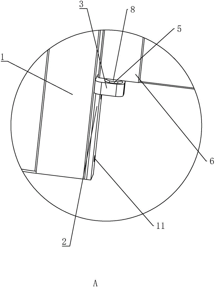 一种防护舱隐藏式门轴连接结构的制作方法与工艺