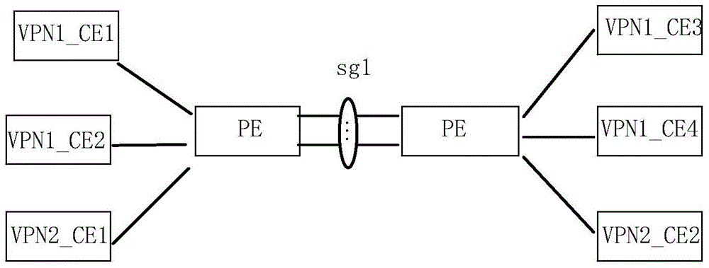 協(xié)議標(biāo)記交換的虛擬專用網(wǎng)中傳輸報文的方法和裝置與流程