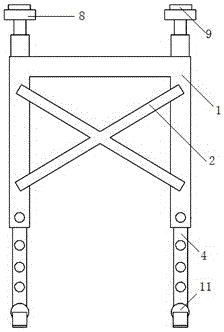 一种建筑施工现场用支撑架的制作方法与工艺