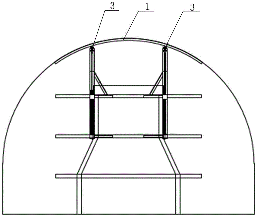 隧道開挖臺(tái)車防護(hù)棚架的制作方法與工藝