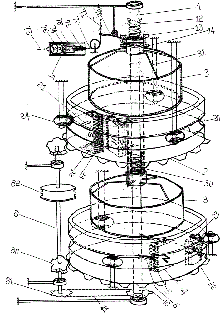 磁動(dòng)力大功率發(fā)動(dòng)機(jī)的制作方法與工藝