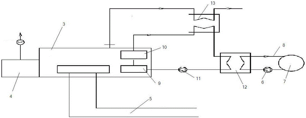 一種內(nèi)燃機(jī)天然氣分布式能源余熱回收系統(tǒng)的制作方法與工藝