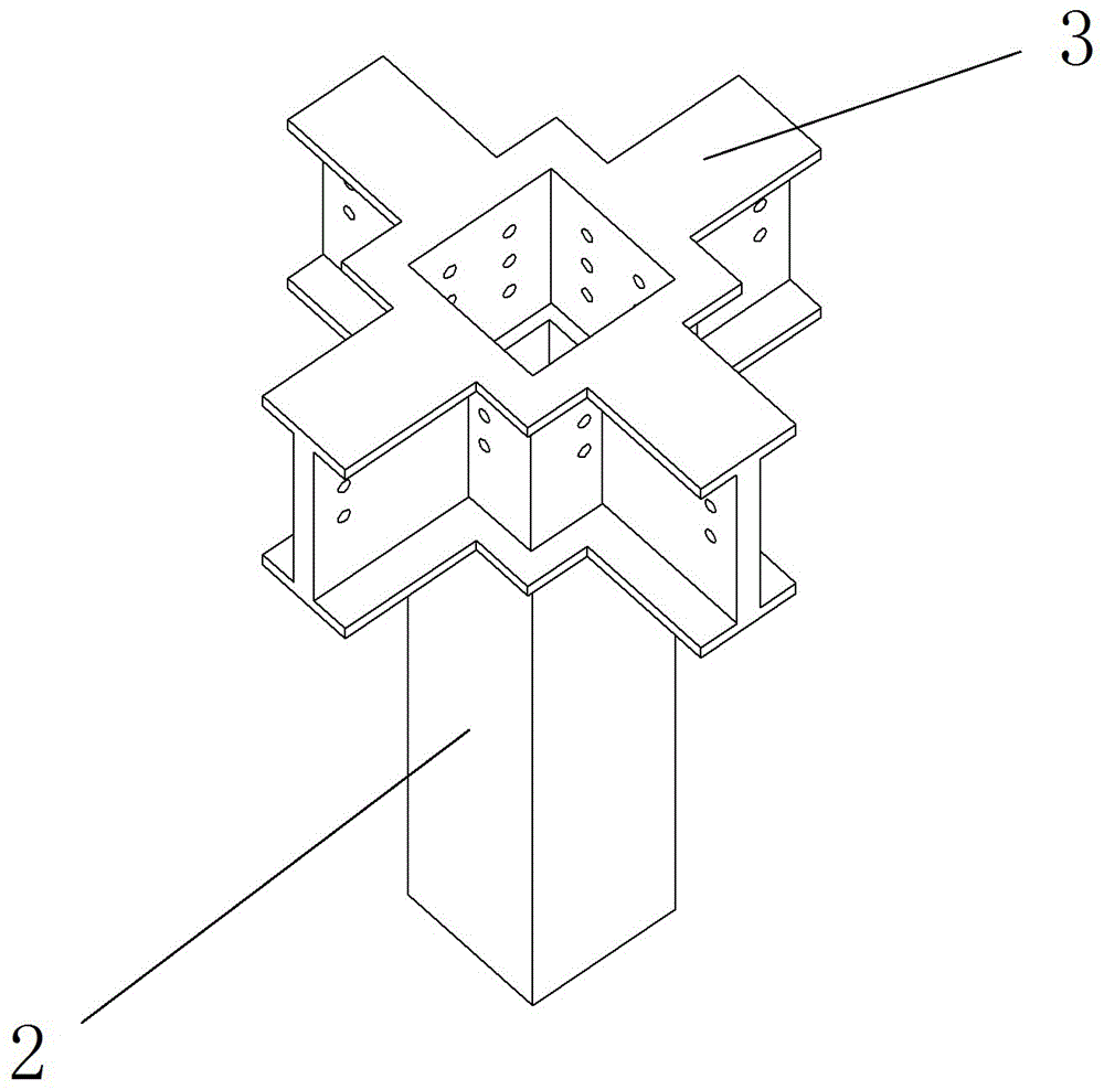 一種鋼柱單向螺栓插入式拼接節(jié)點(diǎn)及安裝方法與流程