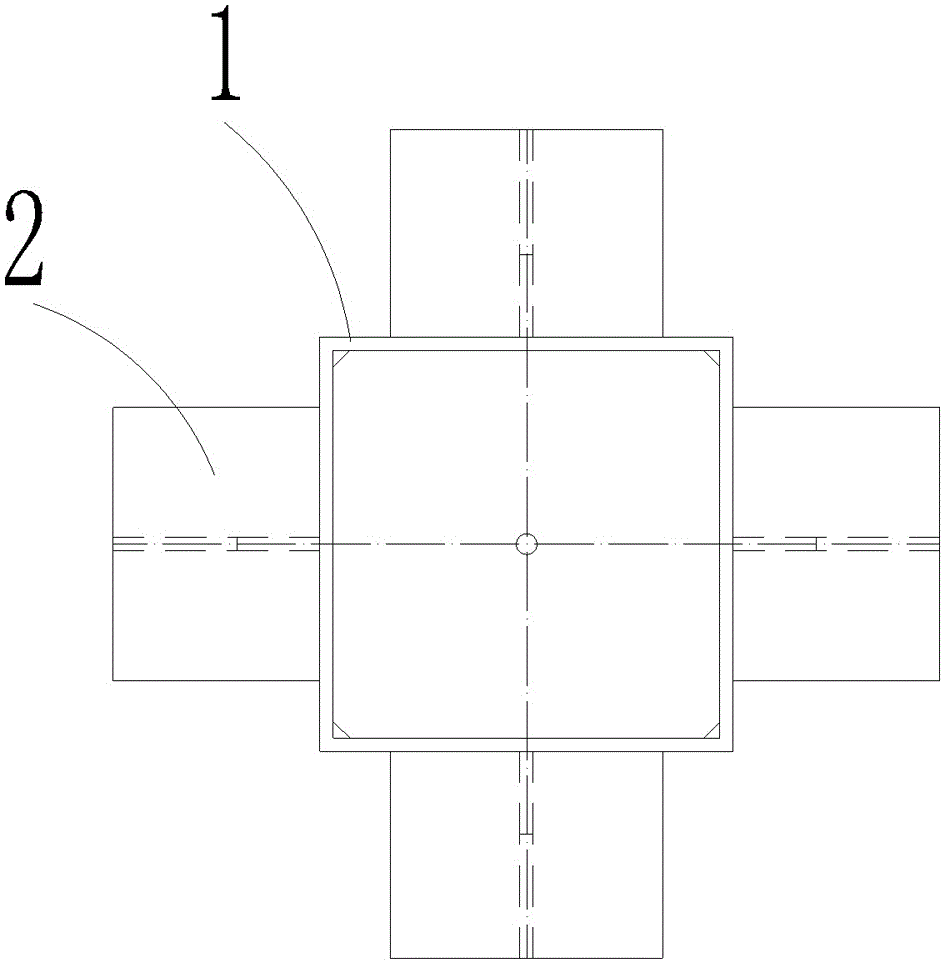 一種箱型鋼柱與混凝土梁連接節(jié)點(diǎn)及其施工方法與流程