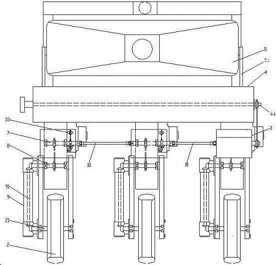 玉米播種施肥噴藥一體機(jī)的制作方法與工藝