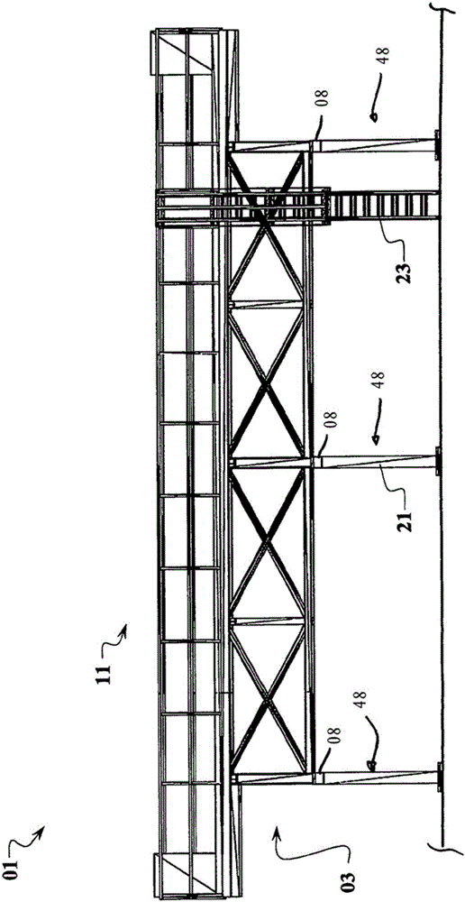 具有柱形门架的高架输送装置的制作方法