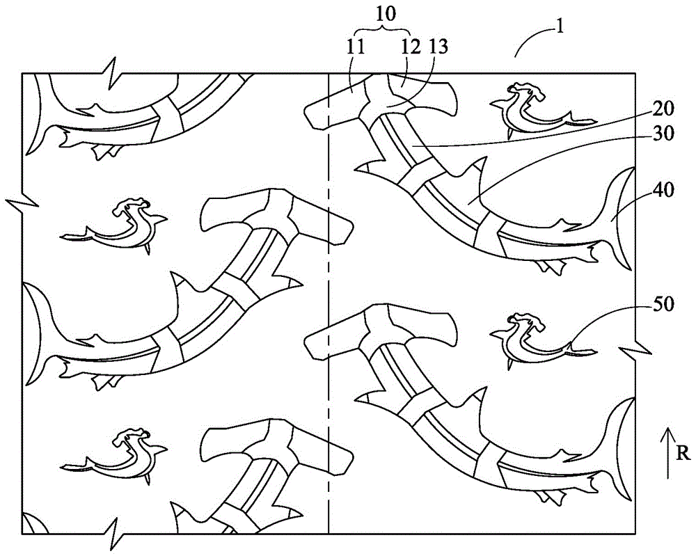 全地形車(chē)用充氣輪胎胎面結(jié)構(gòu)的制作方法與工藝