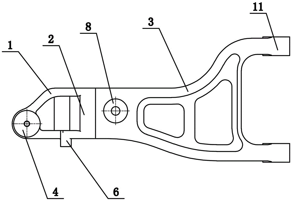 純電動客車的帶轉向的空氣獨立懸架用新型上擺臂的制作方法與工藝