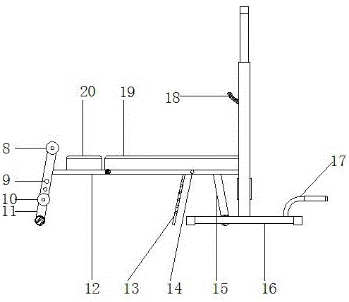 一種多功能自動(dòng)計(jì)數(shù)啞鈴凳的制作方法與工藝