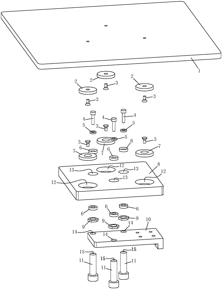 一種3D打印機中打印平臺的剛性調(diào)平機構(gòu)的制作方法與工藝